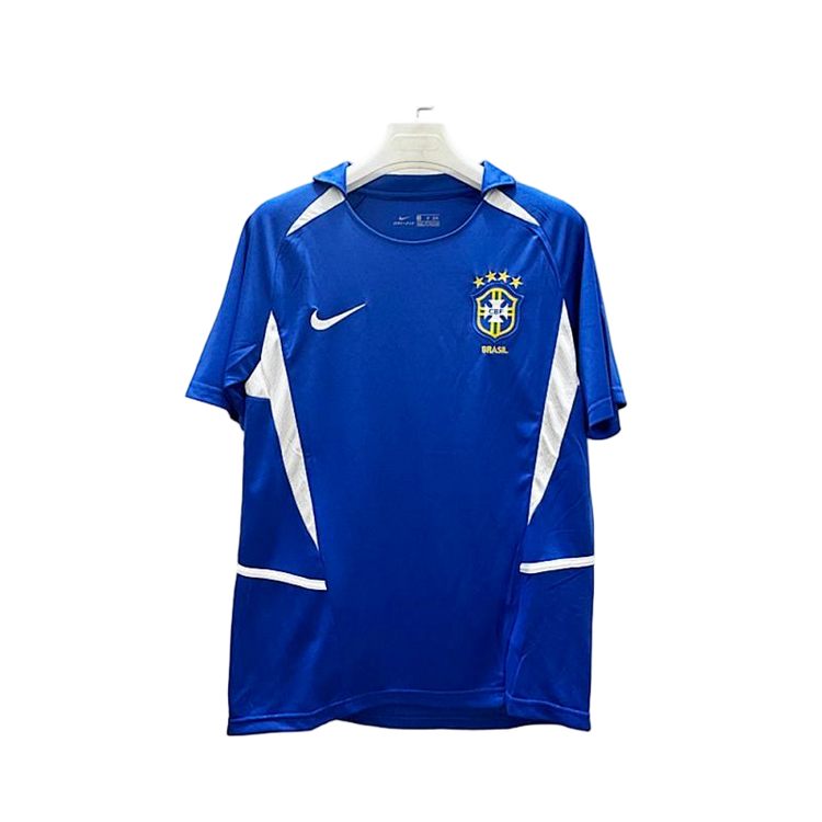 Brazil 2002 Away Retro Football Jersey - front view