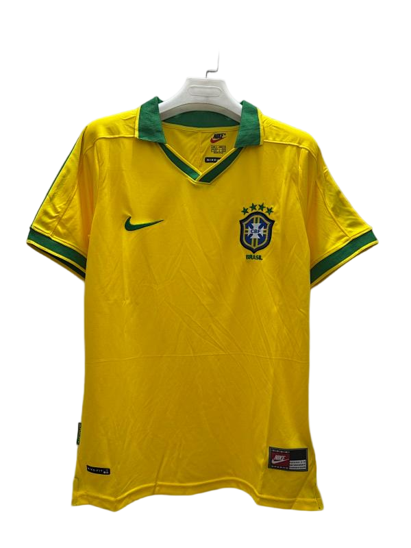 1997 Brazil Home Retro Football Jersey - front view