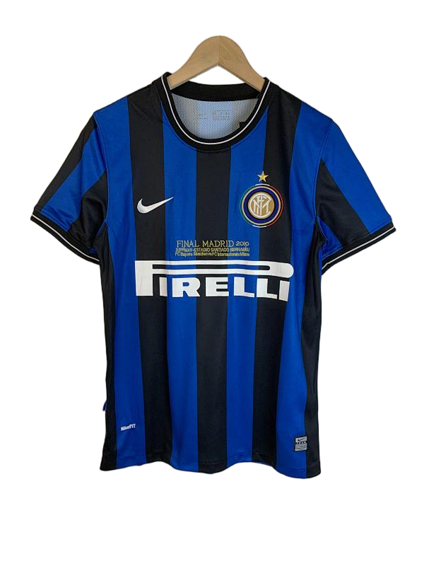 Inter Milan 2010 Champions League Home Retro Football Jersey - front view