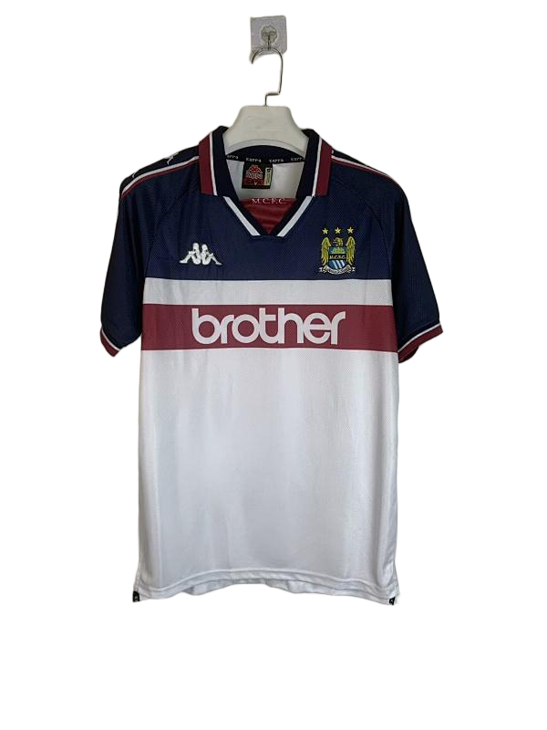 Manchester City 1997-98 Away Retro Football Jersey - front view